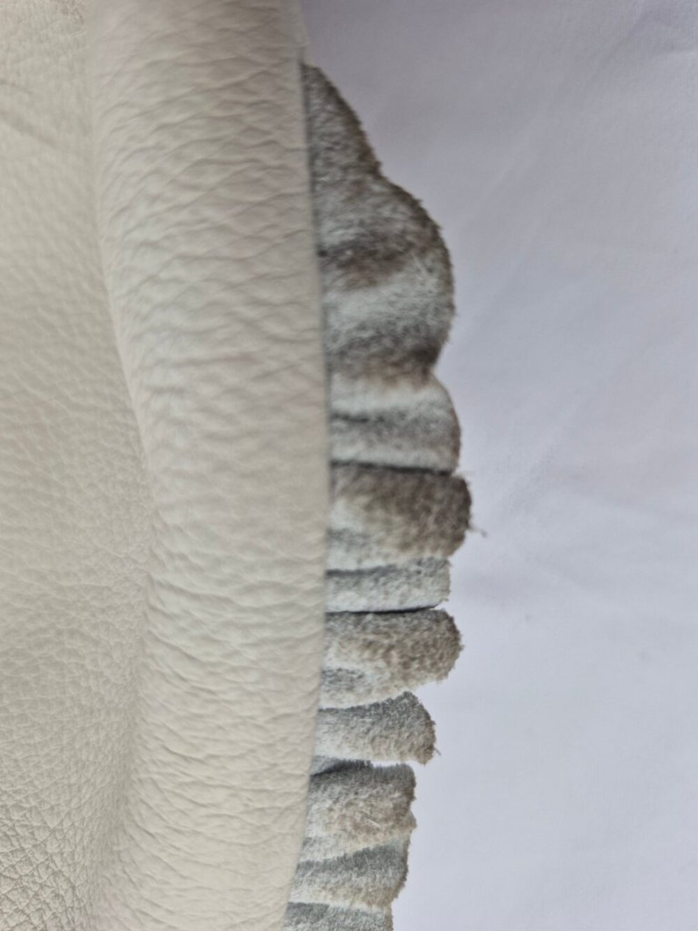 Lucky Brand Cream Pebble Leather Hobo Slouchy Y2K Fringe Tassel Whip Stitch Bag - Picture 12 of 16